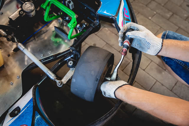 Onderhoud van de kart